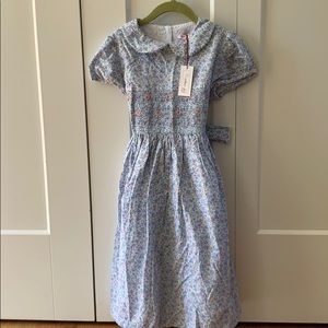 Girls Multi Floral Smocked Dress